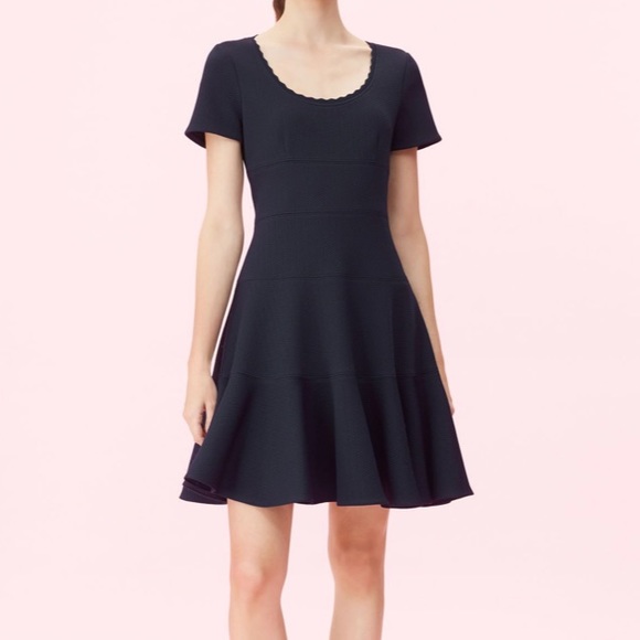 Rebecca Taylor Dresses & Skirts - Rebecca Taylor Navy Scoop Neck Dress SZ 00 NWT